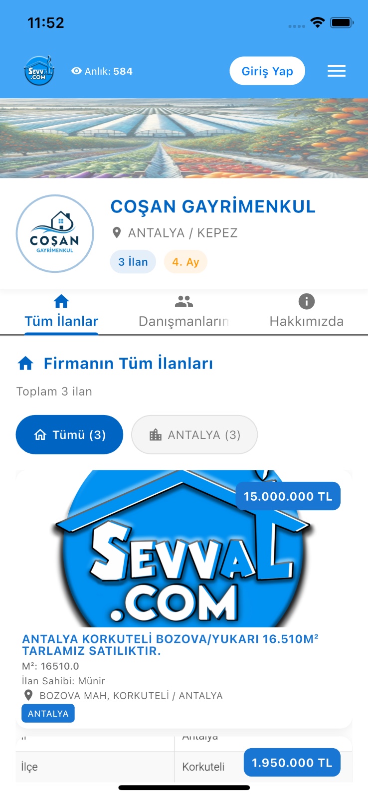 Emlak Uygulaması - Özellik 7